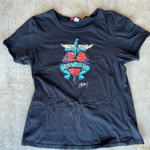 Bon jovi Hard Rock Cafe Women's Black T-shirt 2008 shirt